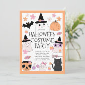 ビーチングハローウィンパーティ招待状 招待状 (スタンド正面)