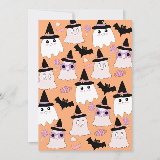 ビーチングハローウィンパーティ招待状 招待状 (裏面)