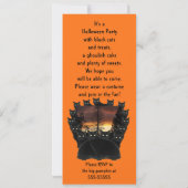 ビーチングブラックキャットハローウィンパーティ 招待状 (裏面)