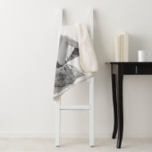 ビーチヴィンタのビキニの魅力的な若い女性 シェルパブランケット (インサイチュ)