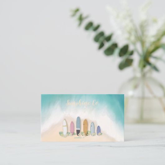 ビーチー砂とサンシャイン 名刺 (スタンド正面)