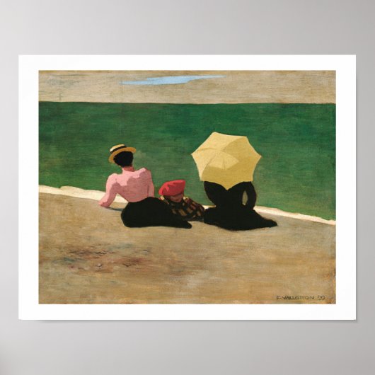 「ビーチ上」アーティストフェリックス・バロットン/ ポスター (正面)