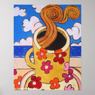 「ビーチ上」 ポスター