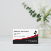 ビーチ不動産仲介業者モダンマーメイドテーマ 名刺 (スタンド正面)