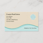 ビーチ不動産仲介業者名刺デザイン 名刺 (正面)