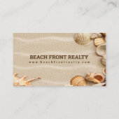 ビーチ不動産仲介業者名刺 名刺 (裏面)