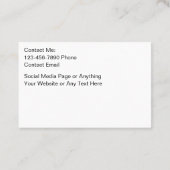 ビーチ不動産仲介業者沿岸の名刺 名刺 (裏面)