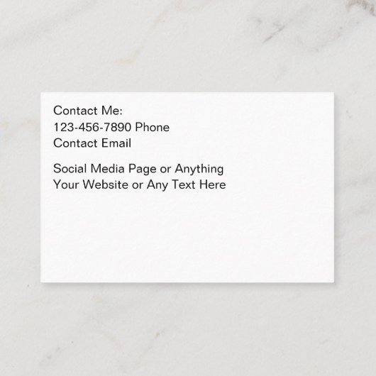 ビーチ不動産仲介業者沿岸の名刺 名刺 (裏面)