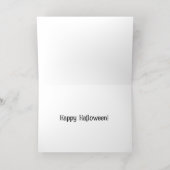 ビーチ不気味でのハロウィーン – Greeting Card 箔グリーティングカード (内側レイダウン)