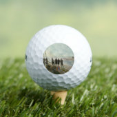 ビーチ中の男（干潮時の危険な仕事） ゴルフボール (インサイチュ 木)