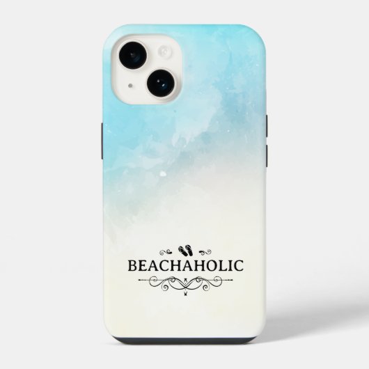 ビーチ中毒 ビーチ iPhoneケース (裏面)