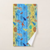 ビーチ主題 バスタオルセット (ハンドタオル)
