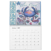 ビーチ予定表 カレンダー (1月 2027)