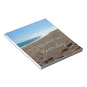 ビーチ付き引用文 ノートパッド (アングル)