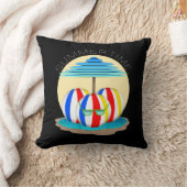 ビーチ仲間ビート熱:太陽のアウト、フィンのアウト! クッション (ブランケット)