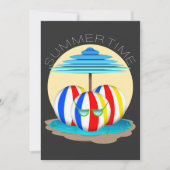 ビーチ仲間ビート熱：太陽のアウト、フィンのアウト！ 招待状 (正面)