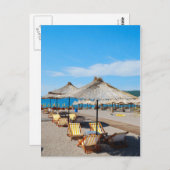 ビーチ休暇はがき ポストカード (正面/裏面)