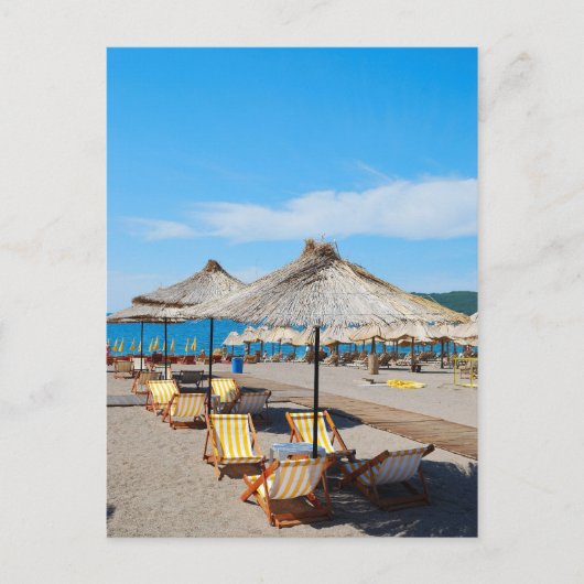 ビーチ休暇はがき ポストカード (正面)