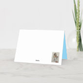 ビーチ休暇グリーティングカード 箔グリーティングカード (裏面)