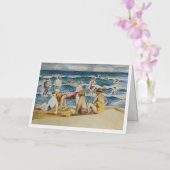 ビーチ休暇グリーティングカード 箔グリーティングカード (蘭)
