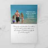 ビーチ休暇サンキューカード サンキューカード (内部)