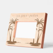 ビーチ休暇 レーザー彫刻フレーム (左)
