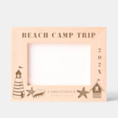 ビーチ休暇 レーザー彫刻フレーム (正面)