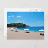 ビーチ休暇inモンテネグロ ポストカード (正面/裏面)