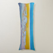 ビーチ体枕、セーリング/海サンセット ボディピロー (正面縦)