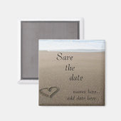 ビーチ保存日付 マグネット (正面/裏面)