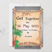 ビーチ側集 招待状 (正面)