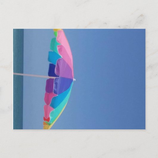 ビーチ傘はがき ポストカード (正面)