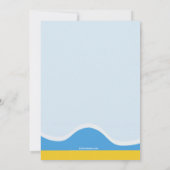 ビーチ傘パーティの招待状 招待状 (裏面)