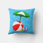 ビーチ傘及びボール装飾用クッション クッション (裏面)