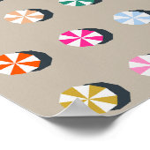 ビーチ傘 ポスター (角)