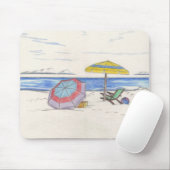 ビーチ傘 マウスパッド (マウス)