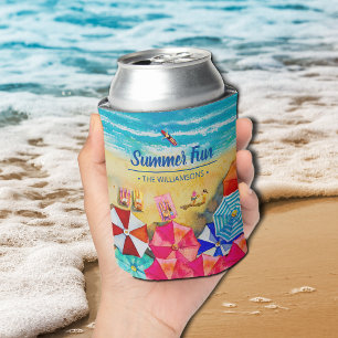 ビーチ傘 缶クーラー