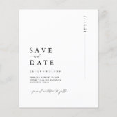 ビーチ先の予算結婚式の保存日付 (裏面)