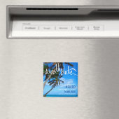 ビーチ先ウェディング日付の保存 マグネット (インサイチュ (食洗機))