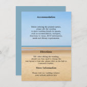 ビーチ先ウェディング詳細カード 招待状 (正面/裏面)