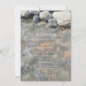 ビーチ先サマー結婚式招待状 招待状 (正面)