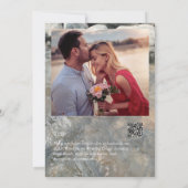 ビーチ先サマー結婚式招待状 招待状 (裏面)