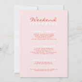 ビーチ先バチェロレッテ 招待状 (裏面)