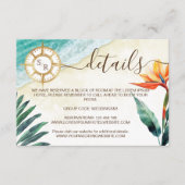 ビーチ先パスポートコンパスモノグラム詳細 エンクロージャーカード (正面)