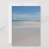 ビーチ先結婚式写真サンキューカード 招待状 (裏面)