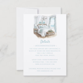 ビーチ先結婚式 | 詳細 出欠カード