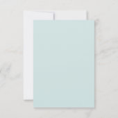 ビーチ先結婚式 | 詳細RSVPカード 出欠カード (裏面)