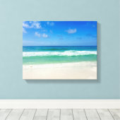 ビーチ写真で海へ キャンバスプリント (インサイチュ (ウッドフロア))