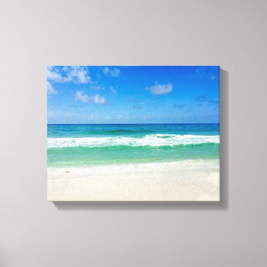 ビーチ写真で海へ キャンバスプリント (正面)