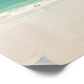 ビーチ写真で海へ ポスター (角)